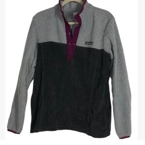 Columbia Two-Tone Fleece Pullover Purple Accents L